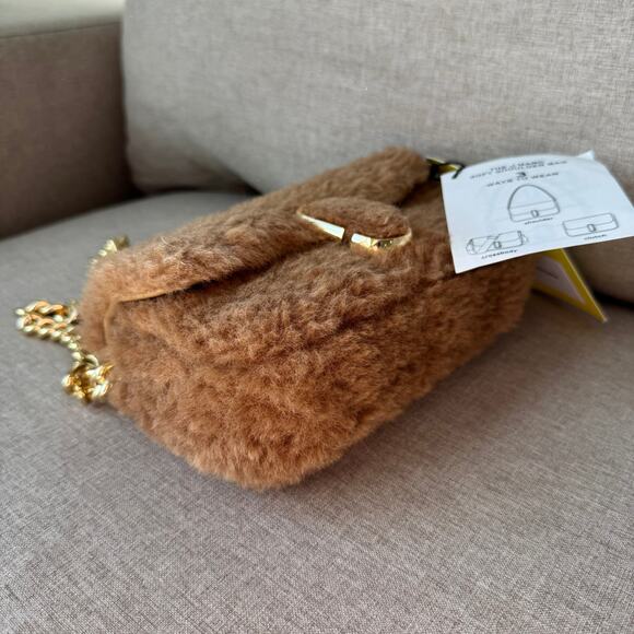 Marc Jacobs The Teddy J Marc Camel Brown Mini Handbag NEW Clutch Shoulder Bag - Picture 4 of 9